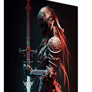 Armored Samurai, Yakuza, Canvas, Wall Art, Wall Print, Bounty Hunter, Wall Art